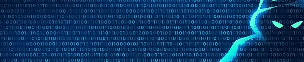 Cyber Security Hero Image with binary code